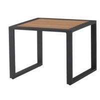 クレモアサイドテーブル　W５００×D５００　フレームアルミ角　天板人口木材