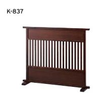 Ｋ８３７（衝立）　Ｗ１０６５　木部色茶