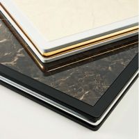 ＳＴー０１１　Ｗ４９５　メラミン化粧板（モール入り）天板　２色より選択