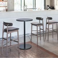 ルーフスカウンター　Ｂ背張　木部色５色より選択　　　　（張地・合成皮革Ｚランク）