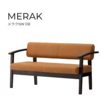 メラクＮW　２人用肘付　木部色２色　　張地ランクＡにての価格